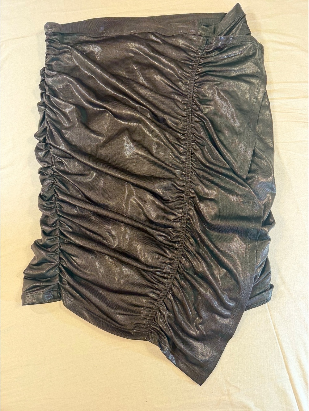 Trixxi Black Ruched Side Skirt Size Small